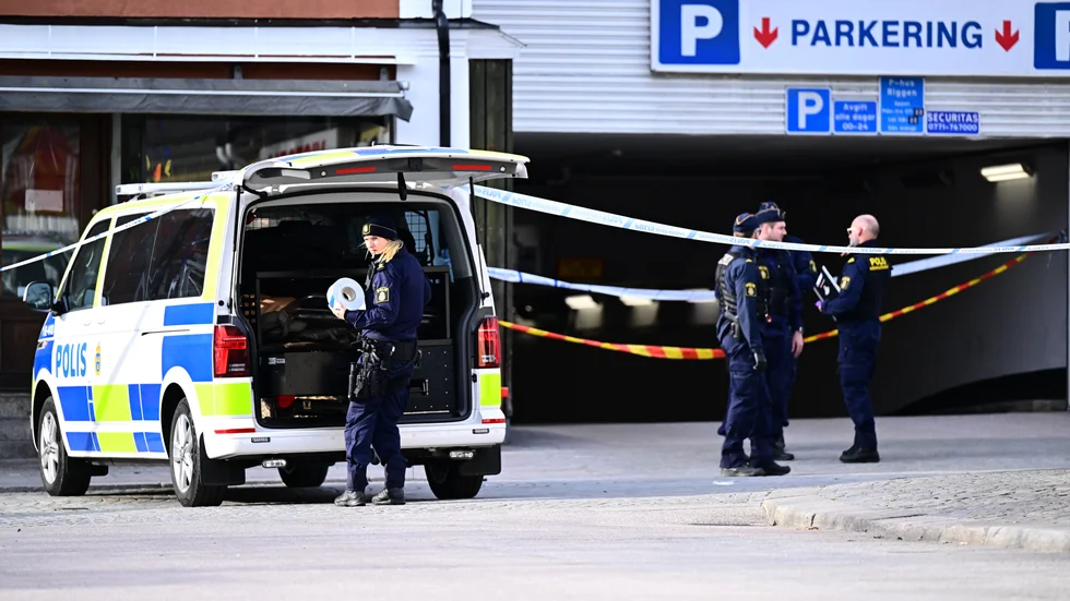 I april förra året sköts en man till döds i ett parkeringshus i Karlshamn. Arkivbild.