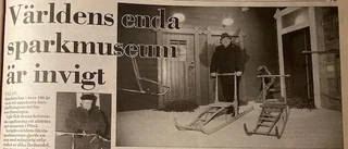 Ur PT:s arkiv: Världens första sparkmuseum invigdes