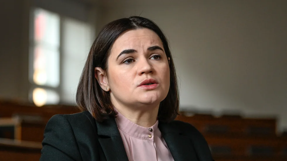Belarusiska oppositionsledaren Svetlana Tichanovskaja. Arkivbild.