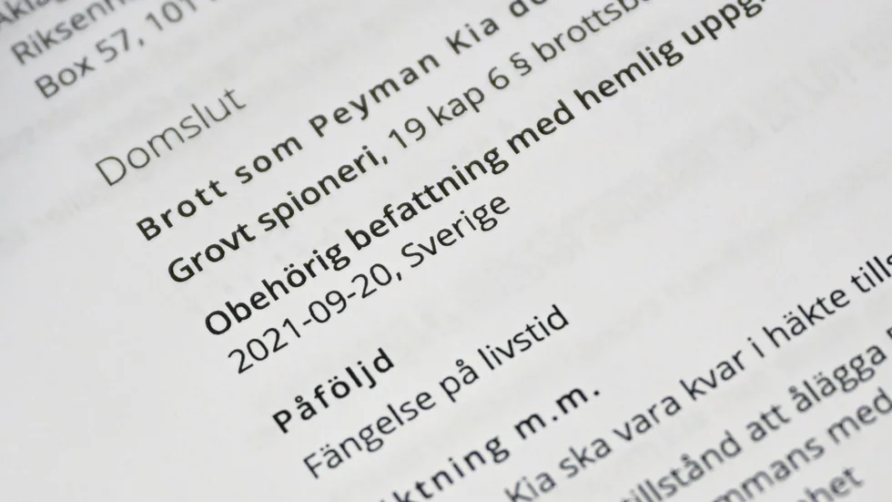 Payam Kias advokat, Björn Sandin, uppger att Kia först efter fått veta att delar av informationen han delade ut var äkta. 