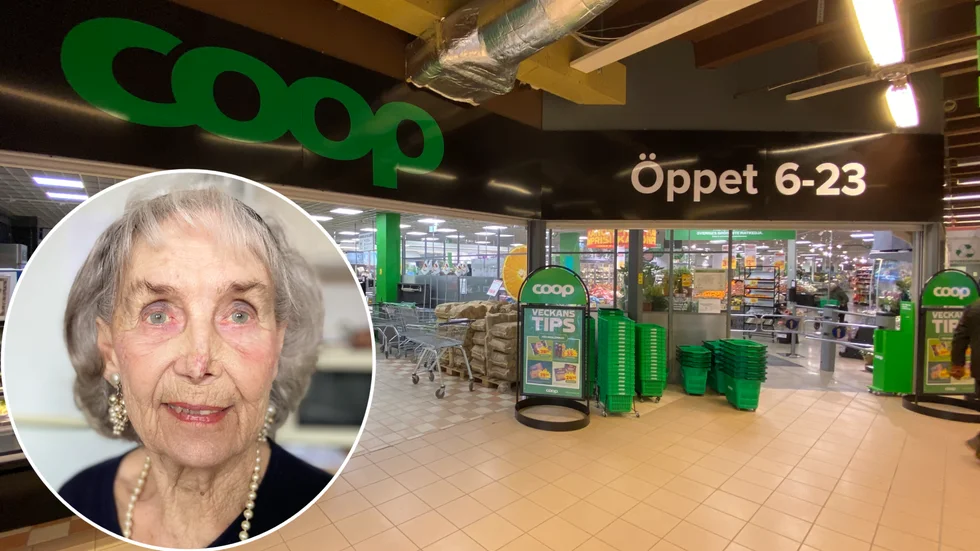 93-åriga Gun Fällman fick hjälp från oväntat håll när hon upptäckte att hon hade för lite pengar i plånboken. En person bakom henne i kassakö betalade hennes matkasse på 550 kronor och försvann sen snabbt. Nu vill Gun hitta den okända välgöraren och betala tillbaka.