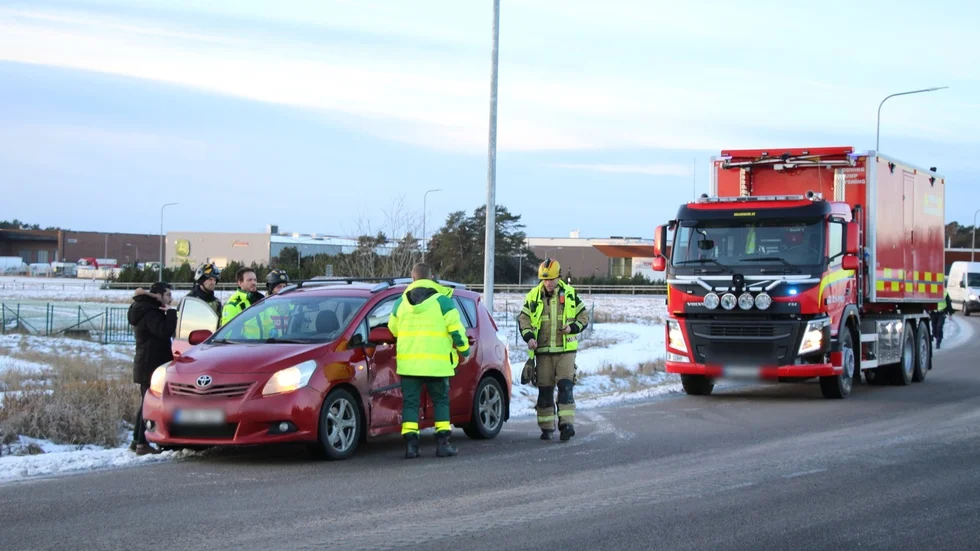 Trafikolycka i Fyrislund.
