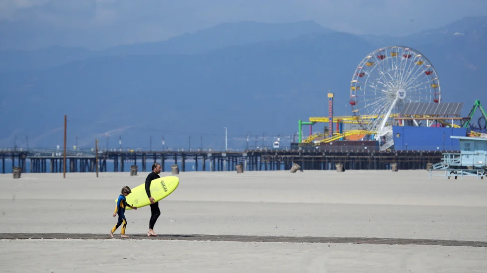 Olyckan inträffade precis intill Santa Monica Pier. Arkivbild.