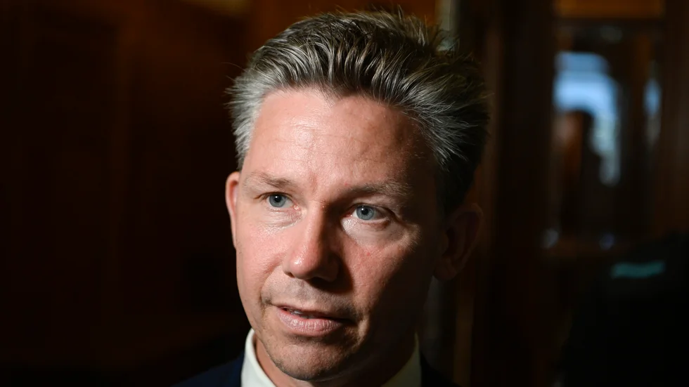 Försvarsminister Pål Jonson (M). Arkivbild.