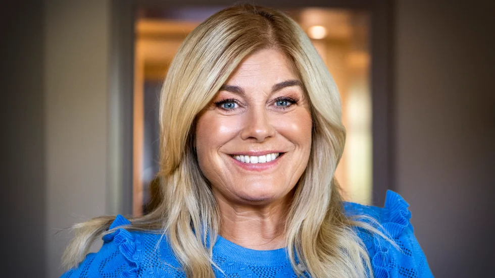 Pernilla Wahlgren har brutit sin fot.