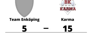 Tung förlust för Team Enköping hemma mot Karma
