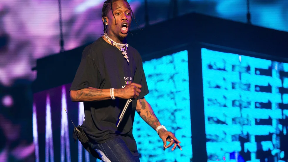 Travis Scott ska ha lämnat nattklubben efter att ha slagit till en person och förstört egendom. Arkivbild.