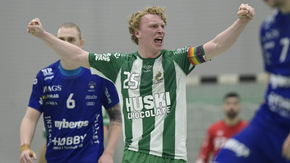Hammarbys Gustav Davidsson har skäl att jubla – han kallas in i landslaget. Arkivbild.