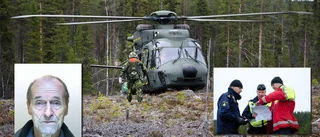 Missing people och försvaret letar Veikko Horsma