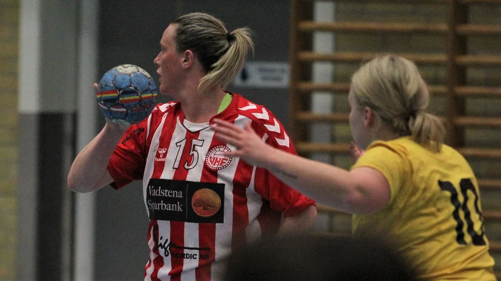 Vadstena HF vann stort borta mot Nyköping och Frida Axell, bilden är från en tidigare match, gjorde tre mål.