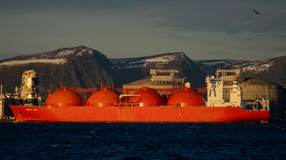 Melkøya utanför Hammerfest där norska Equinor har en anläggning för gasproduktion. Arkivbild.