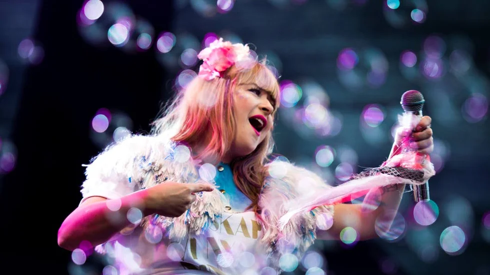 Linnea Henriksson på Kirunafestivalen tidigare i sommar.