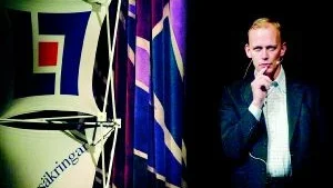 Pensionsexpert. Mats Wester är pensionsexpert på Länsförsäkringar. I går föreläste han i Västervik om dagens pensionssystem.FOTO: MATILDA AHL