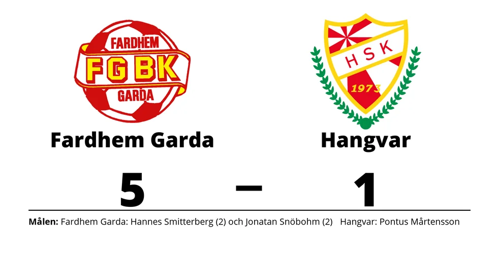 Fardhem Garda BK vann mot Hangvar SK