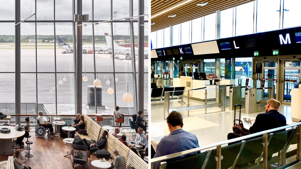 Arlanda flygplats (till vänster) ska ta över all trafik från Bromma (till höger). Frågan är bara när. 