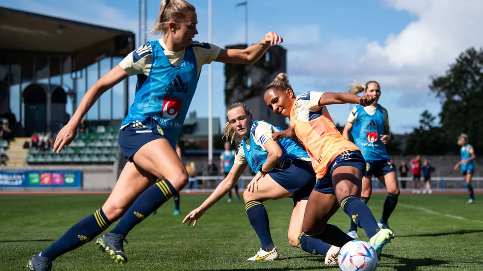 Landslaget på Gutavallen