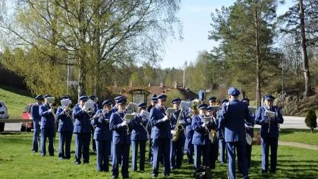 Nere i Gunnebo centrum gav Musikåren en vårkonsert.