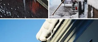 Se upp för istappar