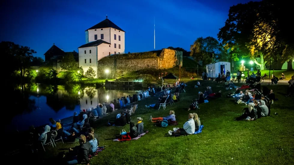 Såhär såg det ut under kortfilmskvällen "Kom å Se" i Nyköping under 2017.