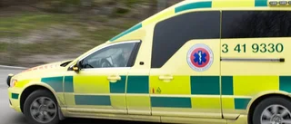 Två skadade när ambulans krockade med kronhjort
