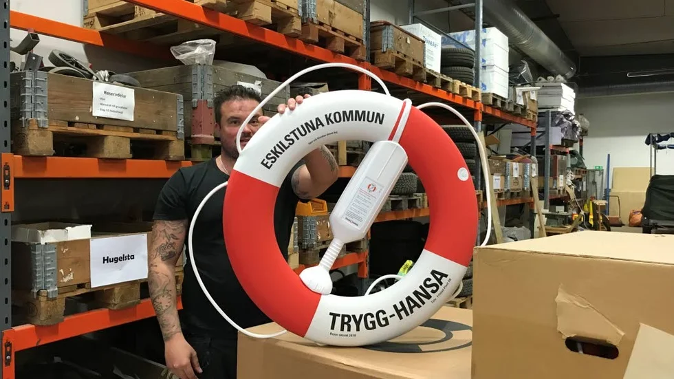 Färre livbojar har saboterats i år uppger Christian Dimitrijevic.