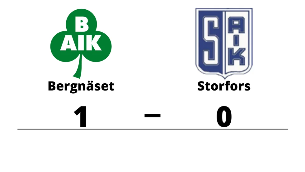 Bergnäsets AIK 3 vann mot Storfors AIK 2