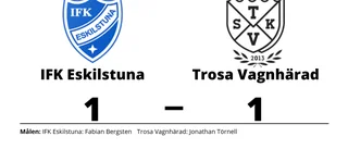 Fabian Bergsten räddade poäng när IFK Eskilstuna kryssade