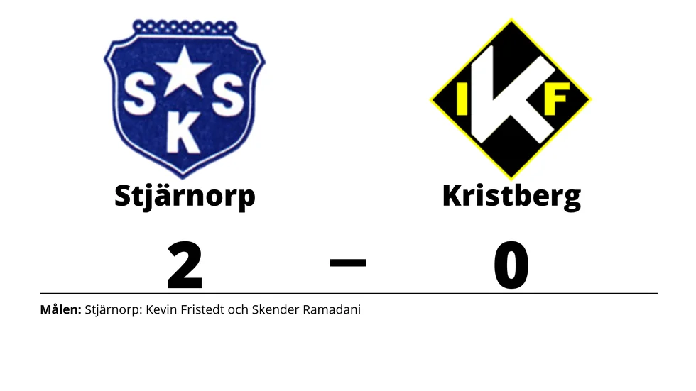 Stjärnorps SK vann mot Kristbergs IF