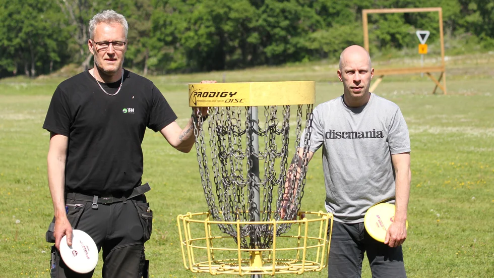 Westervik discgolfs Jonas Hälleblad och Anders Swärd räknar med gruppseger i helgens kval till lag-SM.