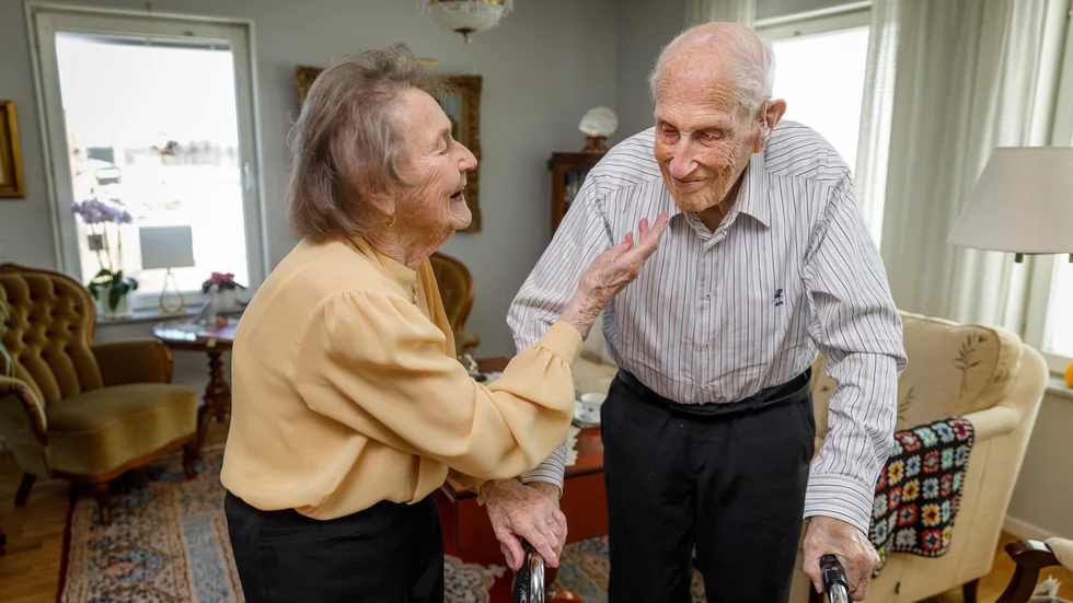 Birgitta och Harald träffades på en dansbana för 73 år sedan. De hade aldrig kunnat föreställa sig att det skulle bli 70 år tillsammans som gifta.