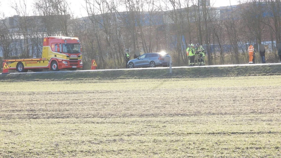 Olyckan inträffade på Söderleden på måndagseftermiddagen.