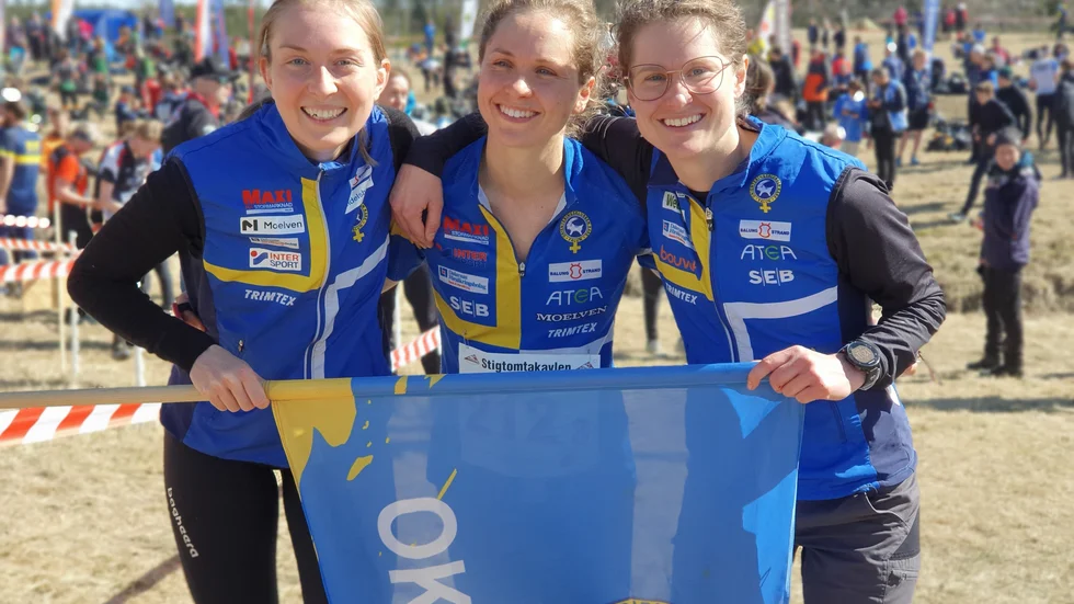 OK Kåre vann damklassen i Stigtomtakavlen genom systrarna Lisa och Kajsa Risby samt Matilda Eriksson.