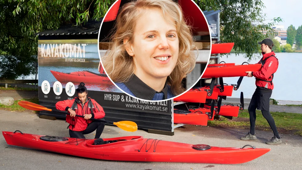 Malin Arnesson ser så klart fram emot etableringen av en kayakomat på Visholmen i Strängnäs. "Där finns fina vatten att paddla i."