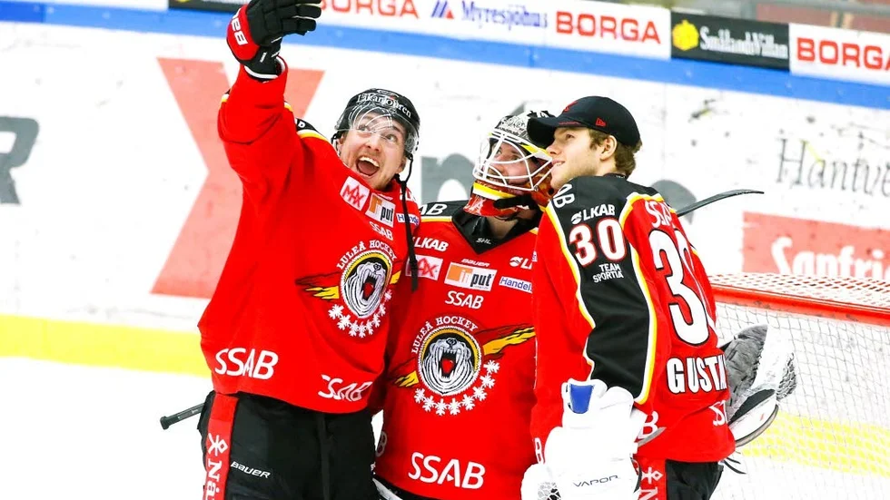 Johan Forsberg, Joel Lassinantti och Filip Gustavsson.
