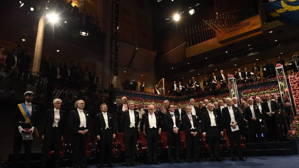 Bara män. De flesta av Nobelpristagarna 2016.