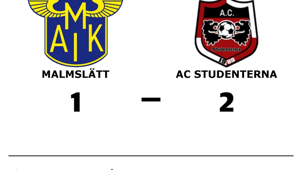 Malmslätts AIK förlorade mot AC Studenterna