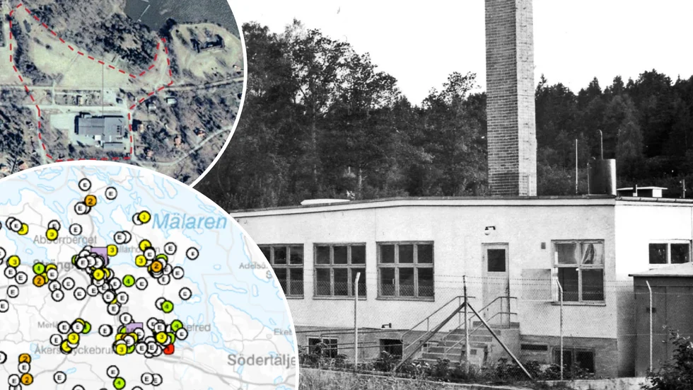Verksamheten i Stjernquists metallfabrik, här fotograferad omkring år 1936, orsakade föroreningar som gör området till ett av länets högst prioriterade att sanera.