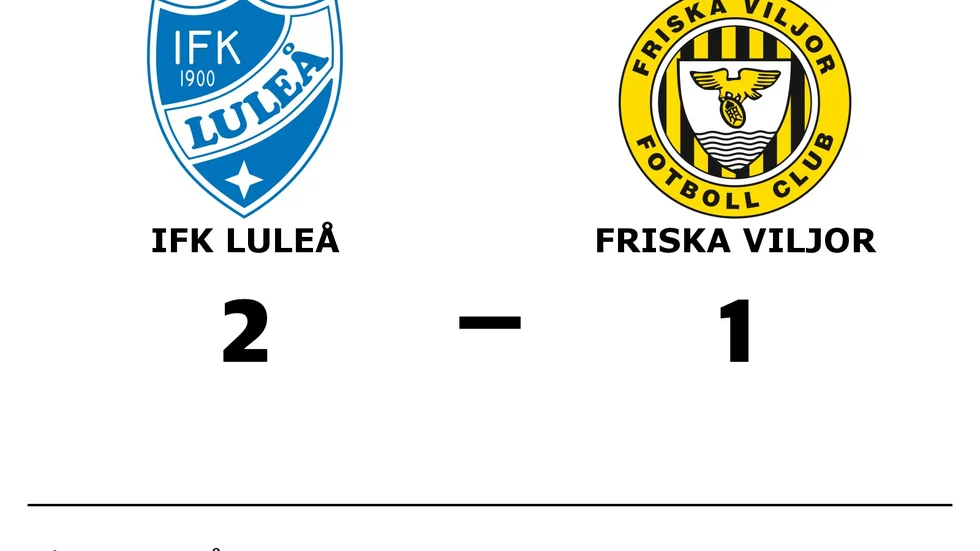 IFK Luleå vann mot Friska Viljor FC