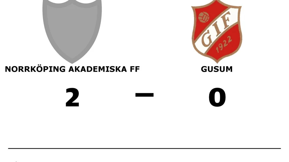 Norrköping Akademiska FF vann mot Gusums IF