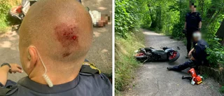 Tre poliser skadades när mopedist försökte fly • "Jag har inte försökt döda någon"