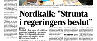 Bakslag i rätten för Nordkalk