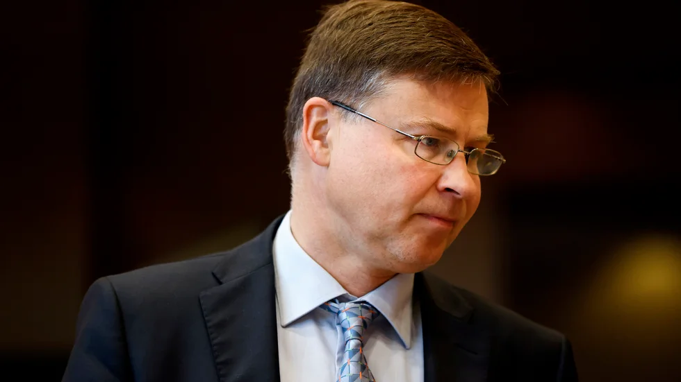 Valdis Dombrovskis är vice ordförande i EU-kommissionen. Arkivfoto.