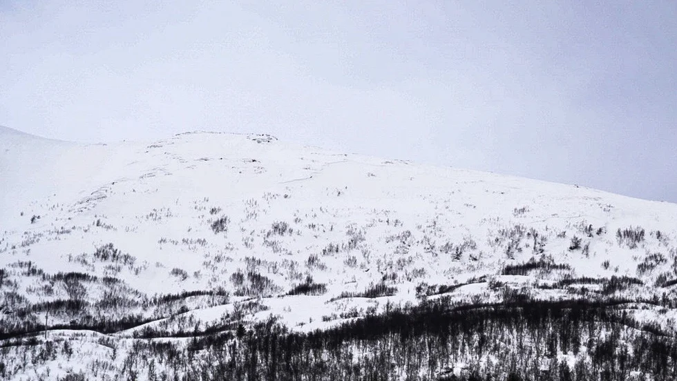 Ett berg i nordnorska Troms. Arkivbild.
