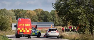 Trafikolycka i Visby – väg stängdes av