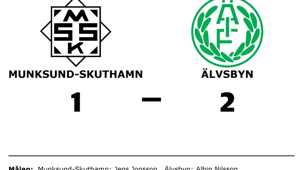 Munksund/Skuthamns SK förlorade mot Älvsby IF