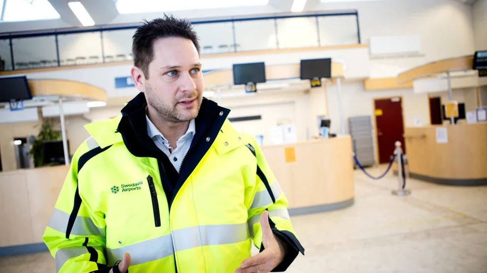 Giunnar Jonasson, flygplatschef Visby Airport.