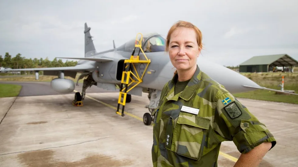 Louise Levin, kommunikationschef på Flygvapnet.