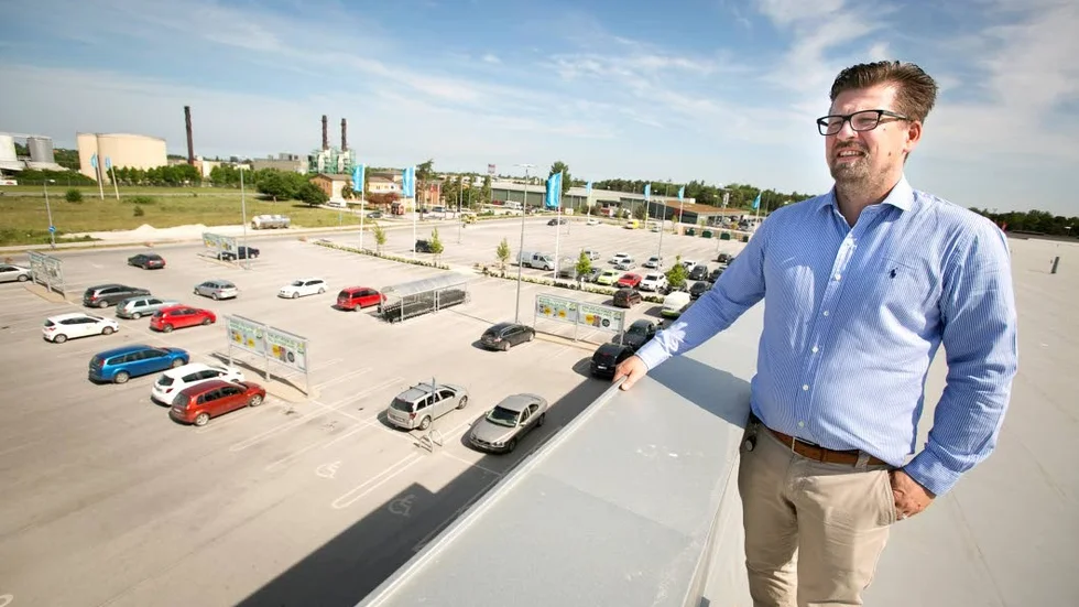 Richard Hedsand på Coop Forums tak.