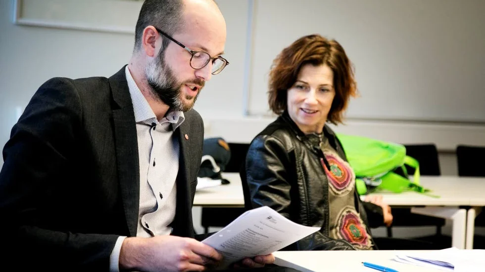 Filip Reinhag och Maria Modig, kultur och fritidsnämnden.