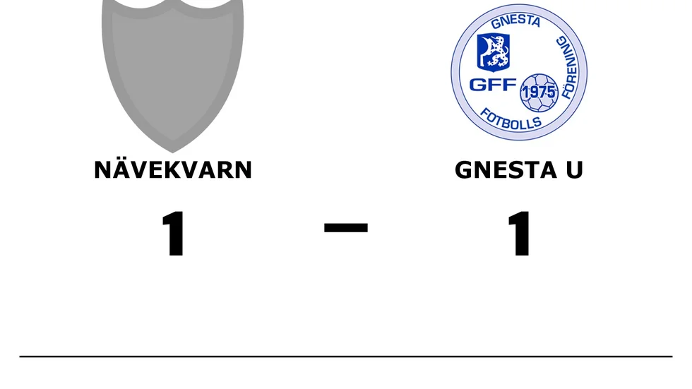 Nävekvarns GoIF spelade lika mot Gnesta FF U